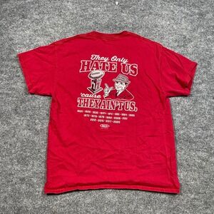 Smack Apparel Alabama Crimson Tide Dynasty They Only Hate Us Red T-Shirt Mens L